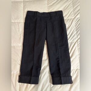 J. Crew City Fit Cropped Black Pants Size 8